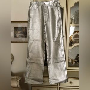 WAYF NWT Silver pants size L